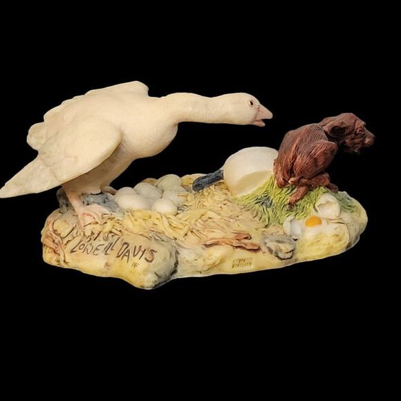 Vintage Schmid Lowell Davis Figurine White Swan - Picture 3 of 9